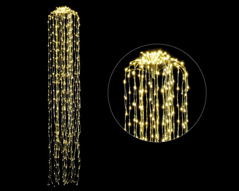 LED Metallic Waterfall Lights 180cm Asst