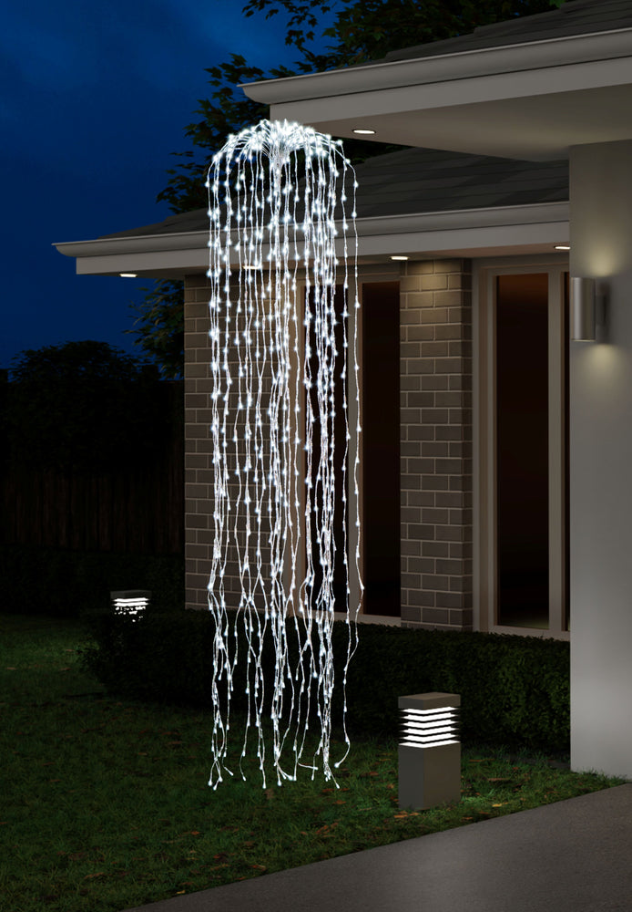 LED Metallic Waterfall Lights 180cm Asst