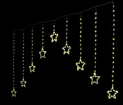 LED Flexi Cable Star Curtain Lights Warm White / Multicolour