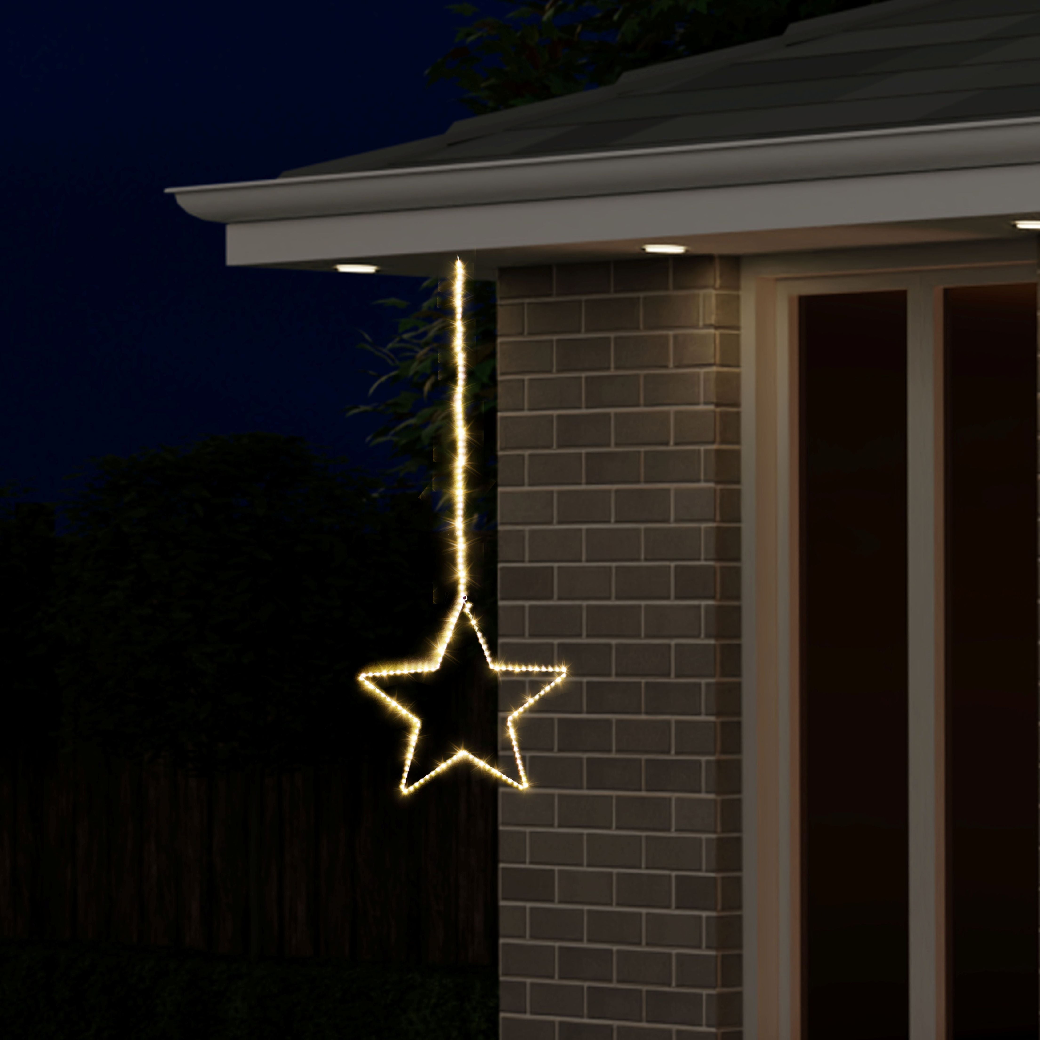 160 Micro LED Strand Star 155x58cm Asst