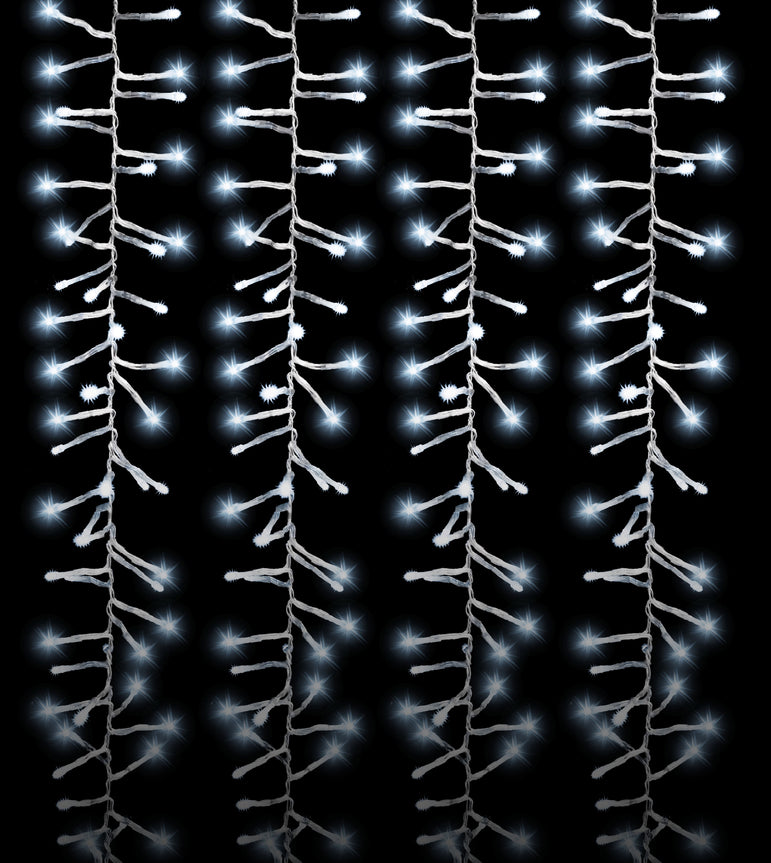 LED Cluster Crazy 100% Twinkle 6M Chain or 360m Curtain