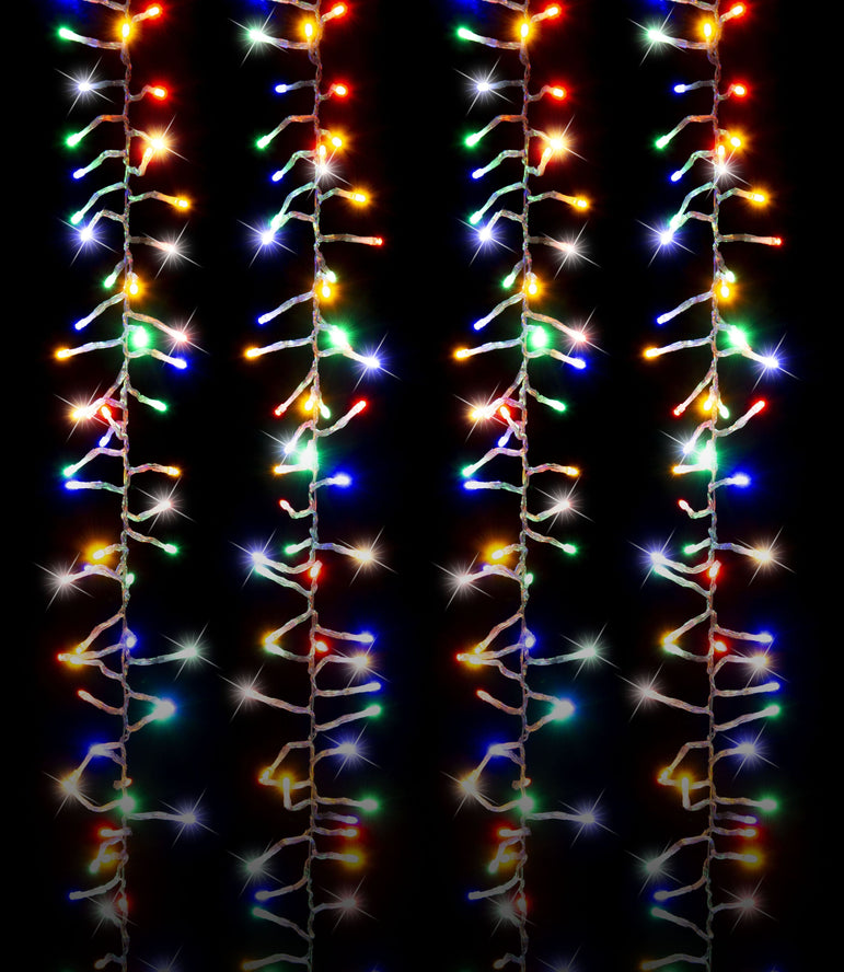 LED Cluster Crazy 100% Twinkle 6M Chain or 360m Curtain