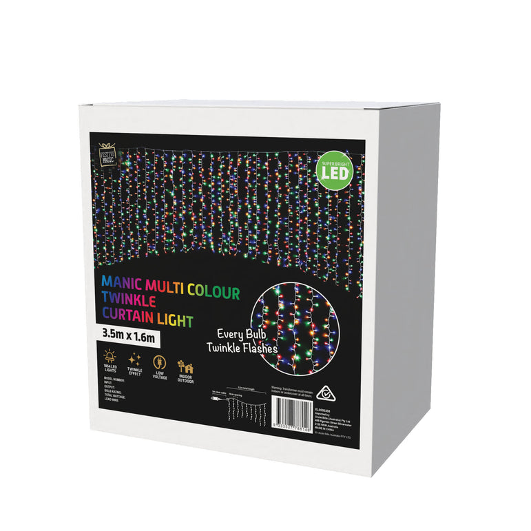 LED Cluster Crazy 100% Twinkle 6M Chain or 360m Curtain