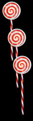 Solar LED Jumbo Path Lollipops 3pk Asst