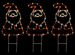 Solar Crystal Tree/Santa Path Stakes 3pk