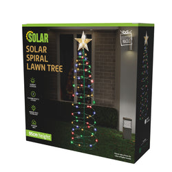 Solar Spiral Tree Stake Light 95cm Asst