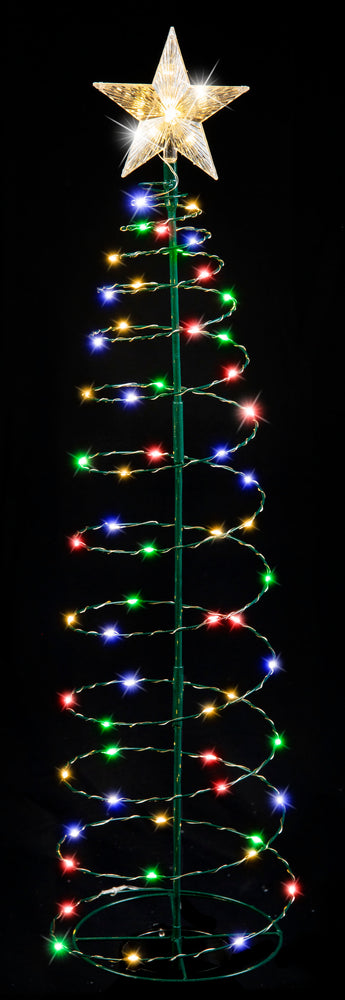 Solar Spiral Tree Stake Light 95cm Asst