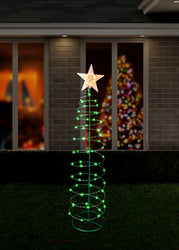 Solar Spiral Tree Stake Light 95cm Asst