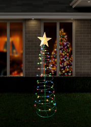 Solar Spiral Tree Stake Light 95cm Asst