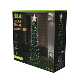 Solar Spiral Tree Stake Light 95cm Asst