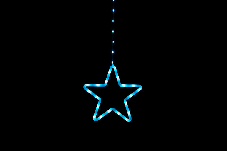 App Lightshow Star-Snowflake Curtain