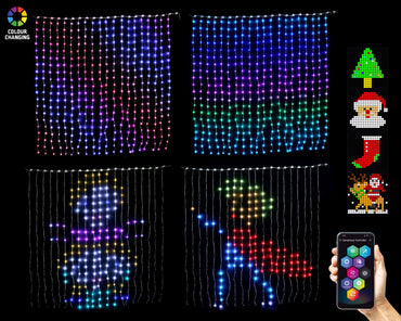 App Lightshow LED Curtain 2x2m 400 Lights