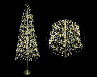 LED Starry Baubles/Bells Tree 150cm Asst