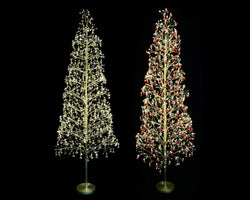LED Starry Baubles/Bells Tree 150cm Asst