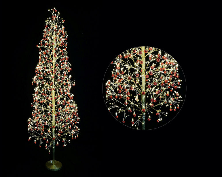 LED Starry Baubles/Bells Tree 150cm Asst