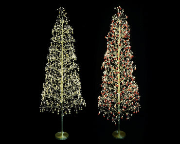 LED Starry Baubles/Bells Tree 150cm Asst