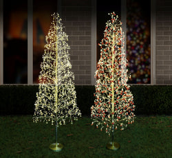 LED Starry Baubles/Bells Tree 150cm Asst