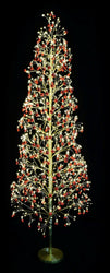 LED Starry Baubles/Bells Tree 150cm Asst