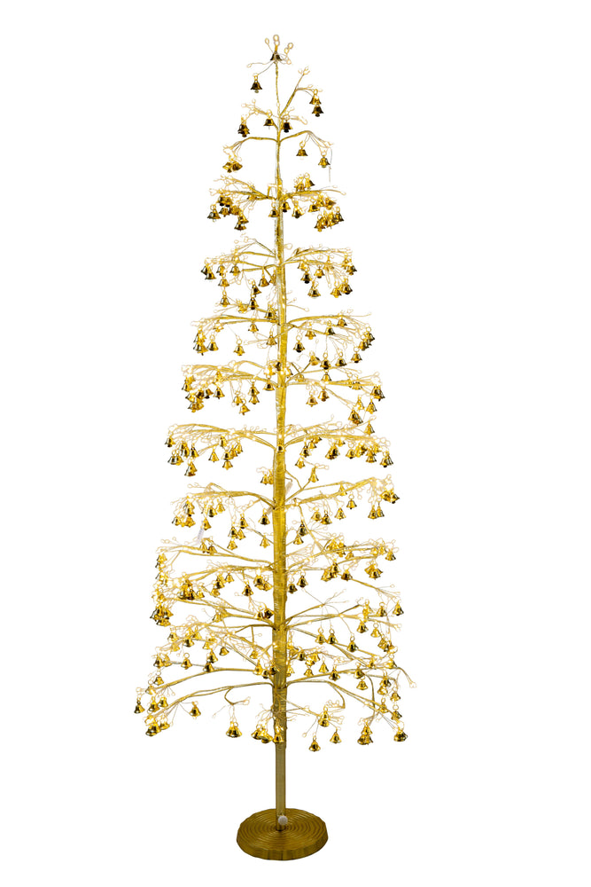 LED Starry Baubles/Bells Tree 150cm Asst