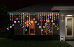 LED Star Curtain 25 Strand Multi Colour 360cm