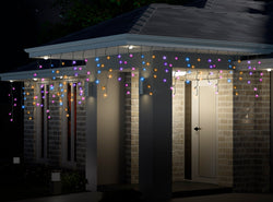 LED 300 Icicle Lights 5 Asst Colours