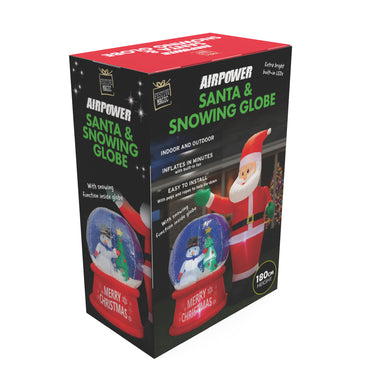 Airpower Santa with Snow Globe