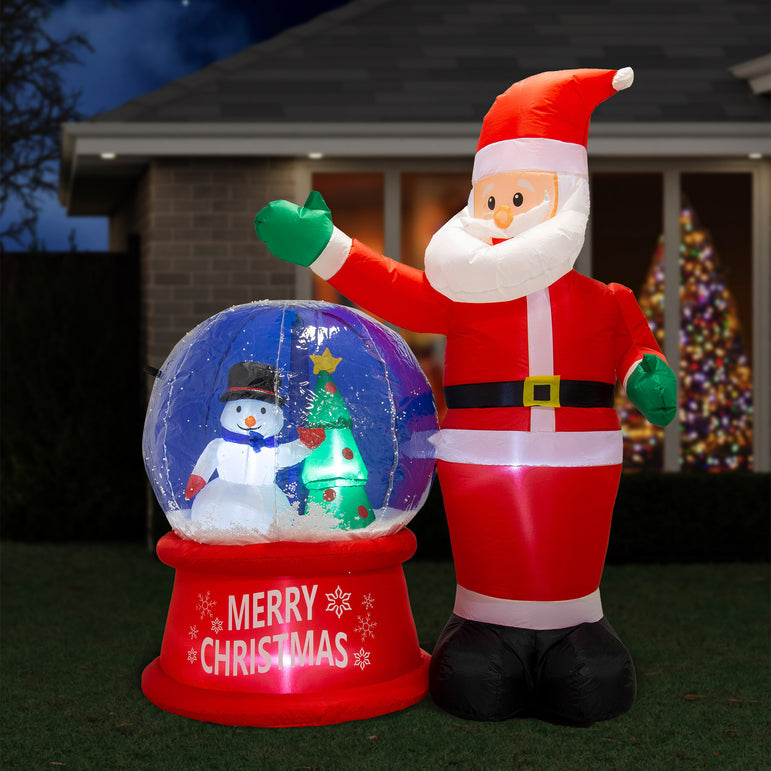 Airpower Santa with Snow Globe