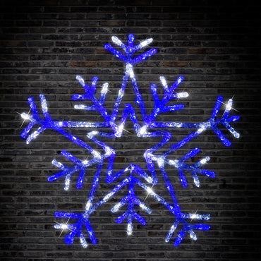 LED Acrylic Flashing Snowflake (65cm)