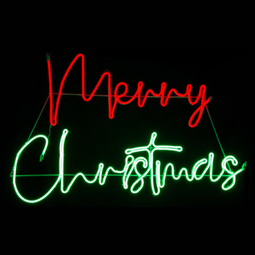 Merry Christmas Neon Effect