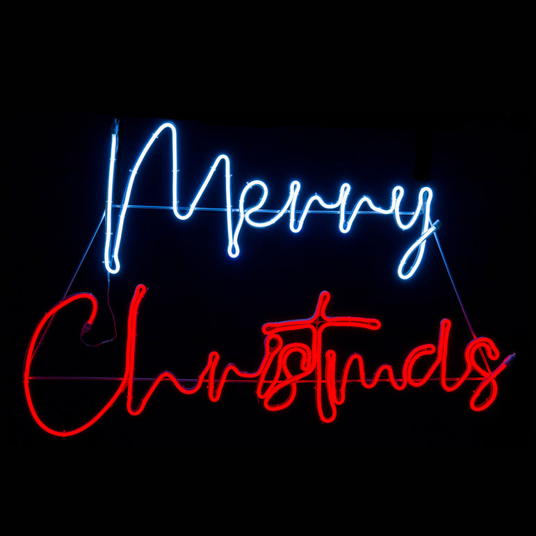 Merry Christmas Neon Effect