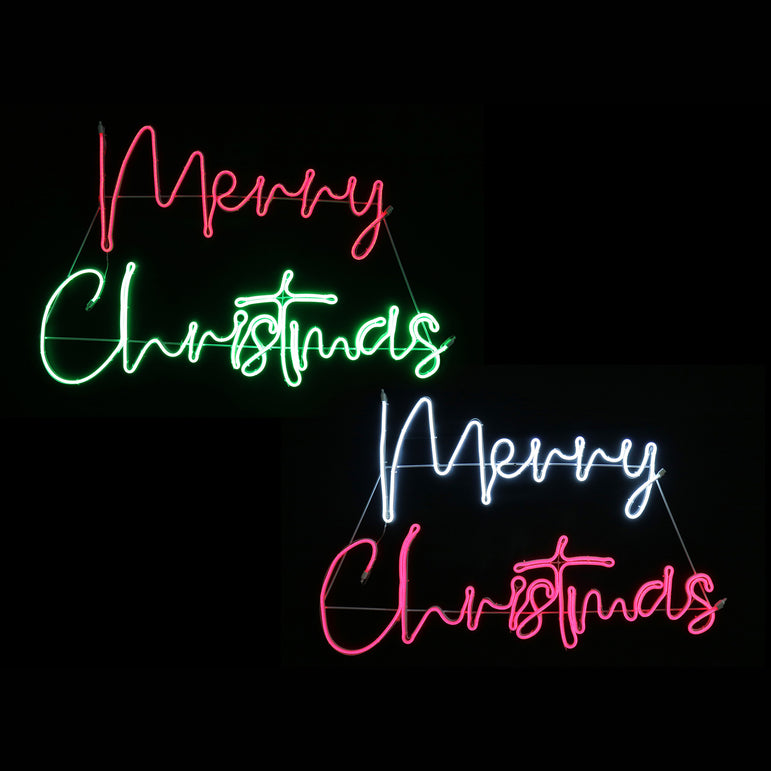 Merry Christmas Neon Effect