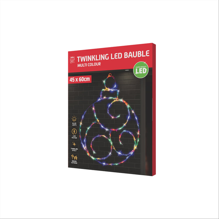 Twinkling LED Bauble