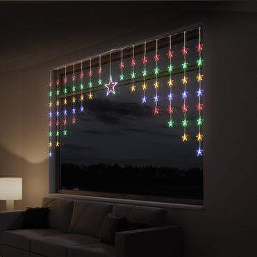 LED Tapered Star Curtain