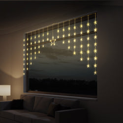 LED Tapered Star Curtain