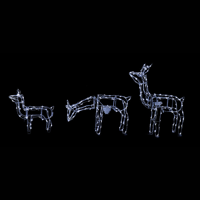 Animated Reindeer Family (3pc)