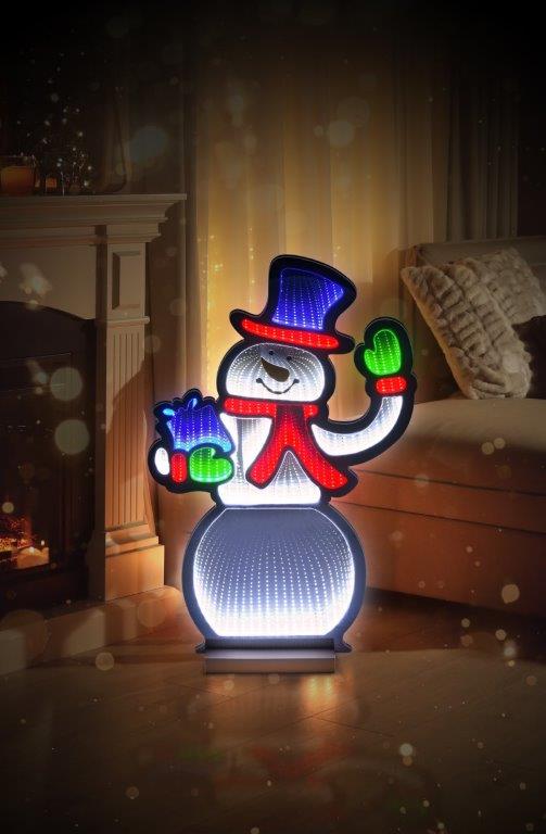LED Infinity Snowman Light 55cm