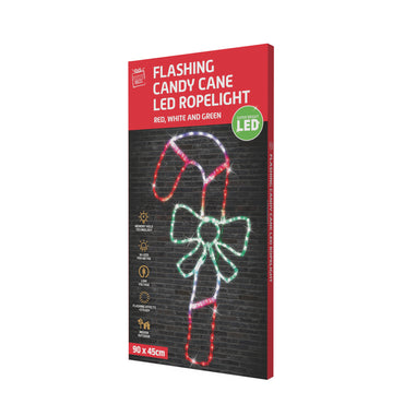 Ropelight Flashing Candy Cane (90cm)