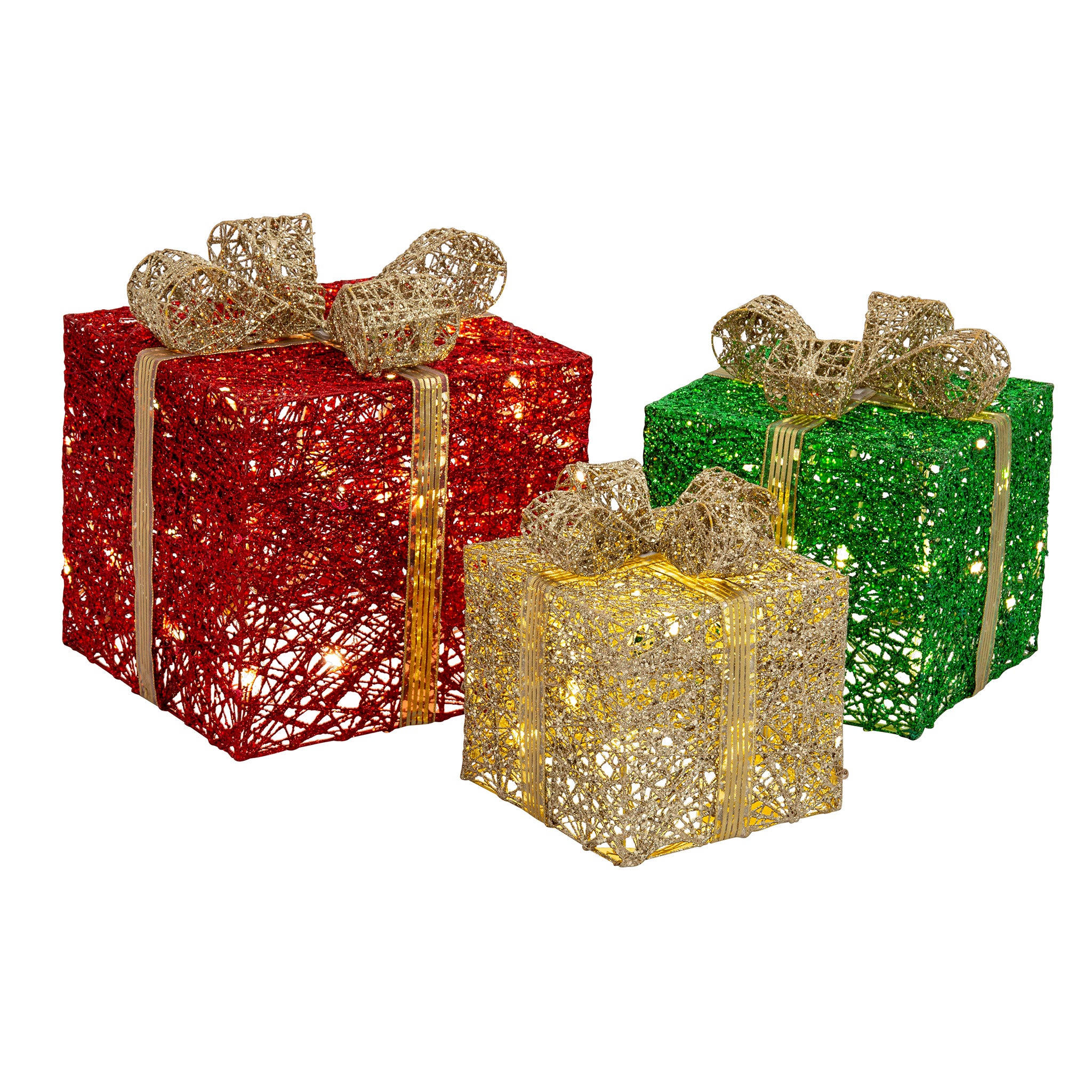 LED Jumbo Present Boxes (3pk)