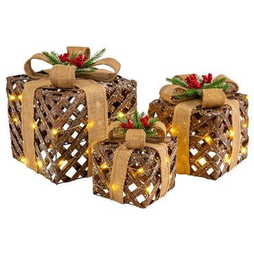 LED Present Boxes (3pk)