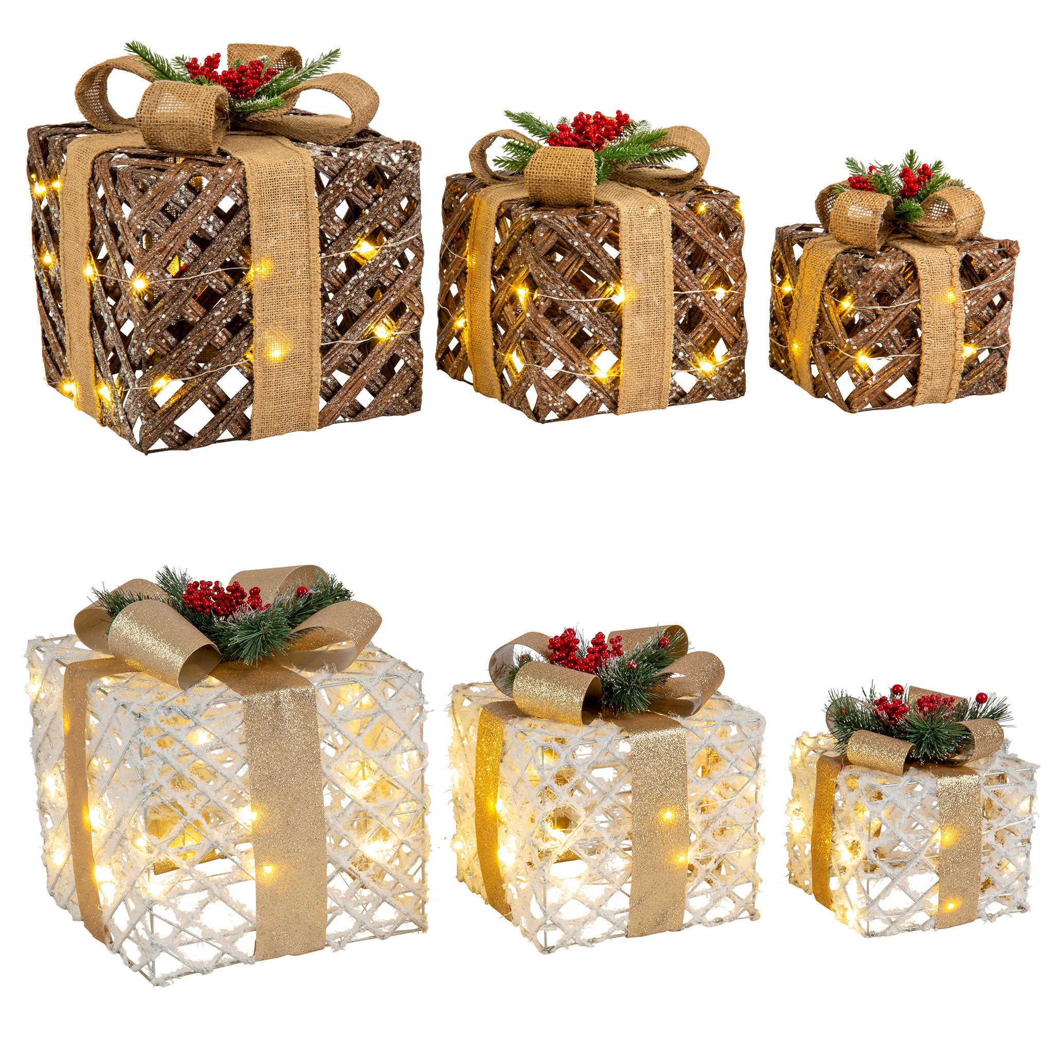 LED Present Boxes (3pk)