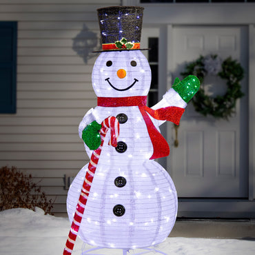 LED Pop Up Snowman (150cm)
