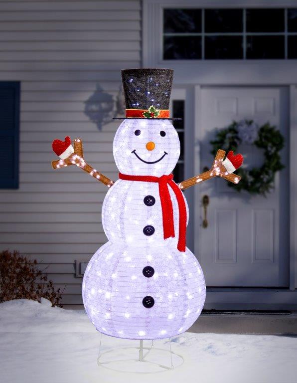 LED Pop Up Snowman 180cm
