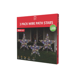 Wire Path Star Lights (3pk)