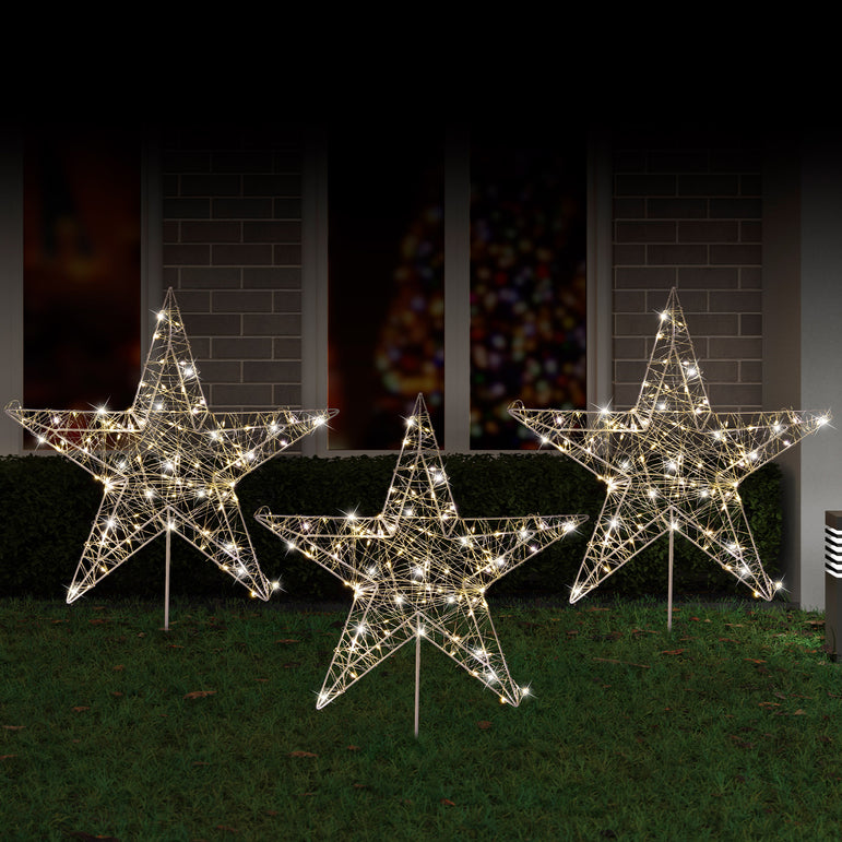 Wire Path Star Lights (3pk)