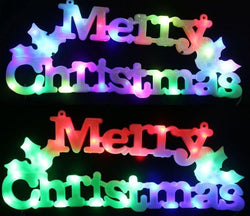 LED Merry Christmas Flashing Plaque
