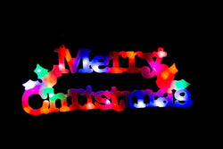 LED Merry Christmas Flashing Plaque