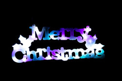 LED Merry Christmas Flashing Plaque