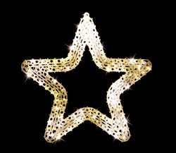 LED Pin Light Fancy Star Flashing Asst