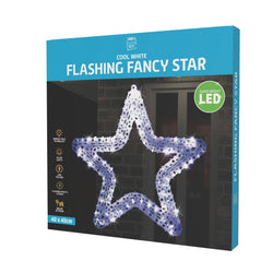 LED Pin Light Fancy Star Flashing Asst