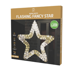 LED Pin Light Fancy Star Flashing Asst